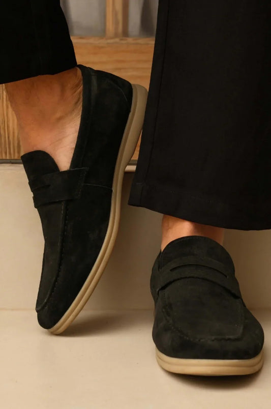 Lucca Suede Leather Loafers