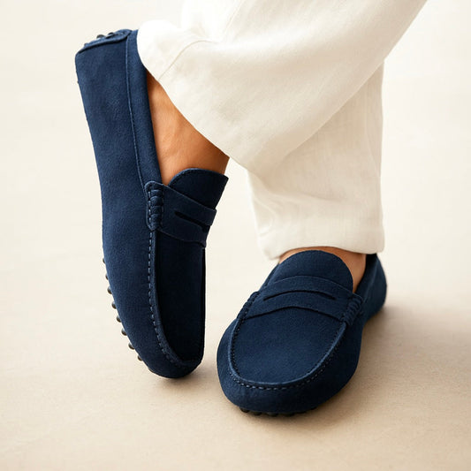 Bellagio Suede Boat Loafers