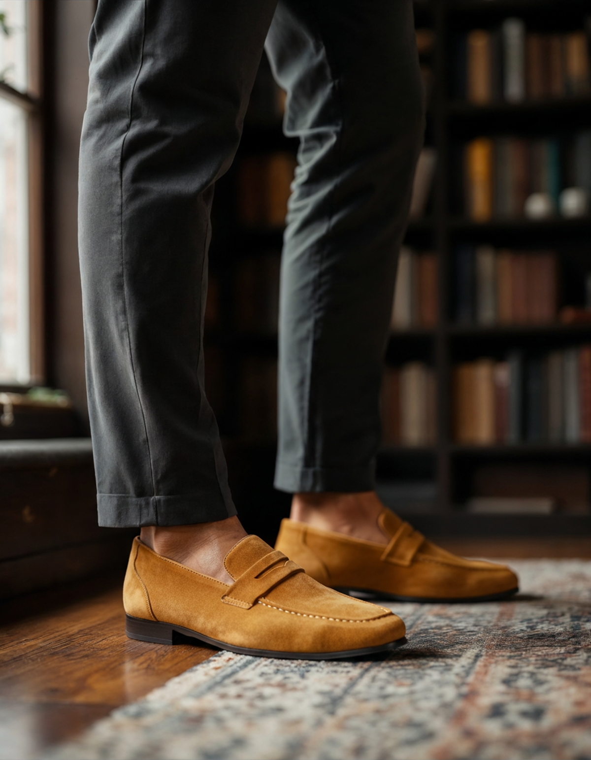 Windsor Suede Penny Loafers