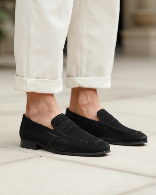 Windsor Suede Penny Loafers