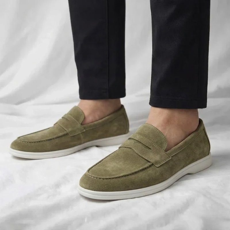Sintra Suede Penny Loafers
