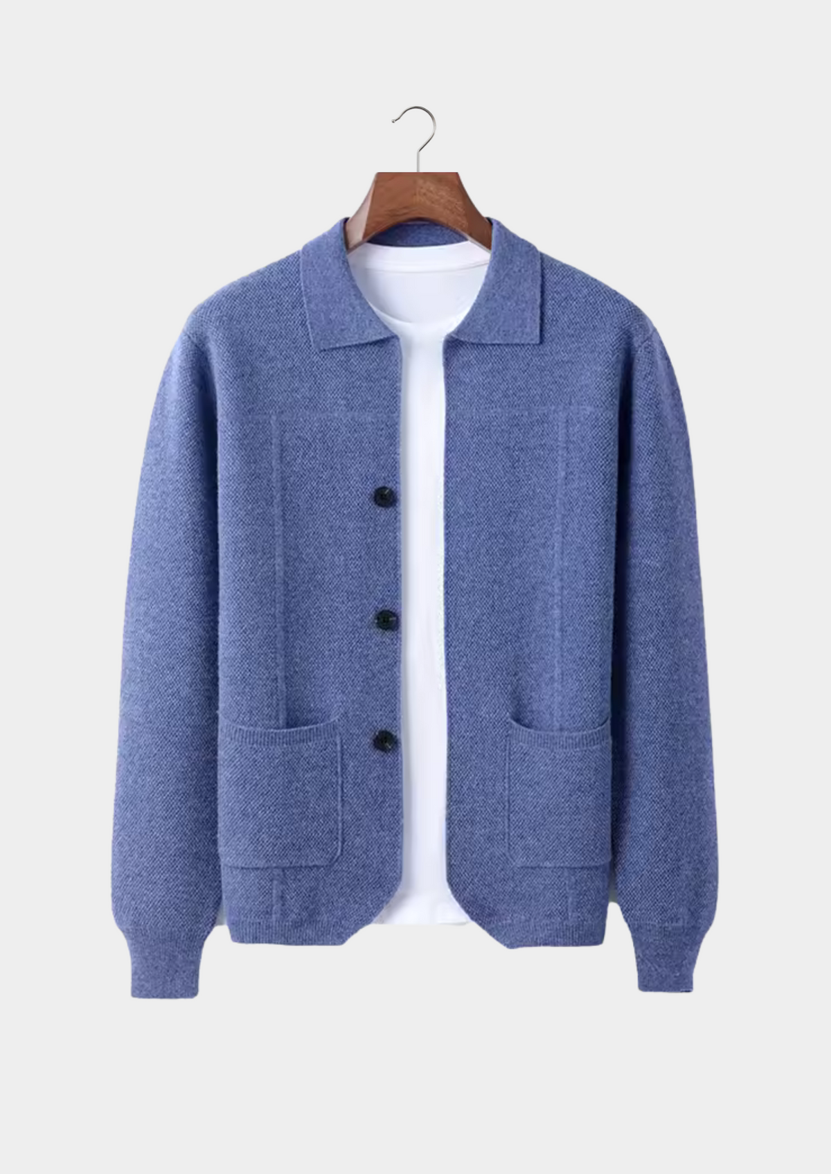 Genoa Merino Wool Button Overshirt