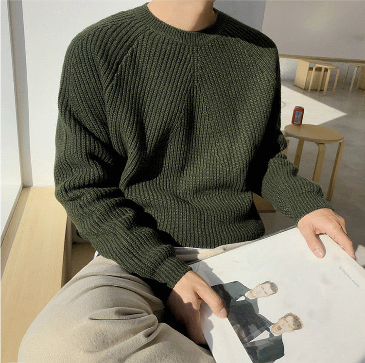 Kaprun Ribbed Mock Neck Sweater