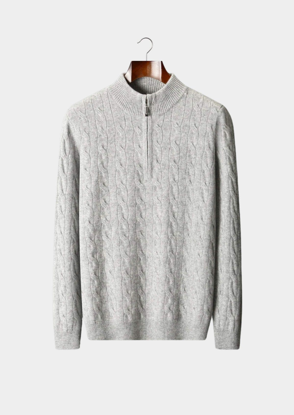 Lech Cable Knit Half Zip