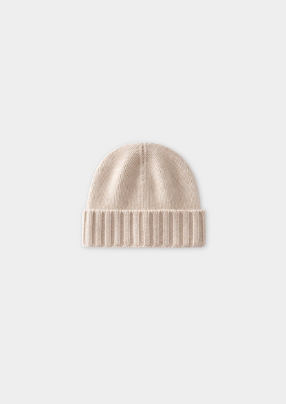 Sand Cashmere Winter Beanie