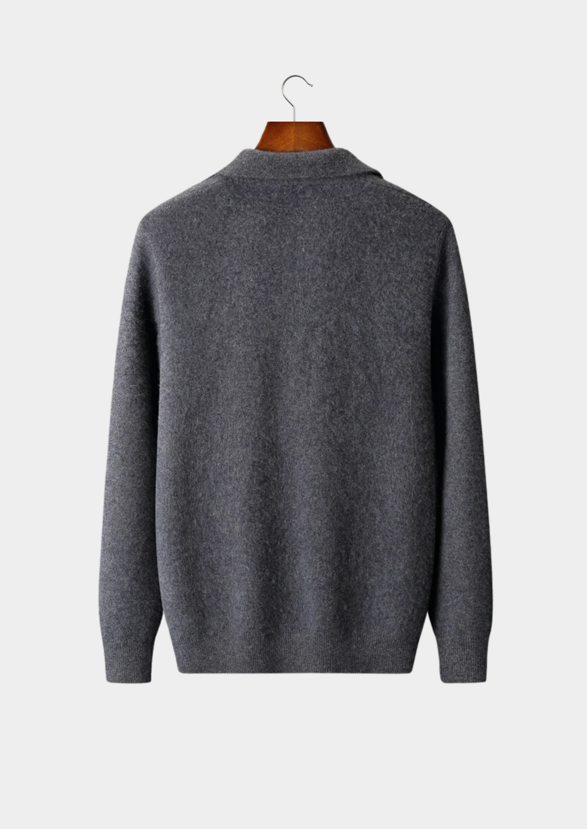 Courchevel Cashmere Zip Polo Cardigan