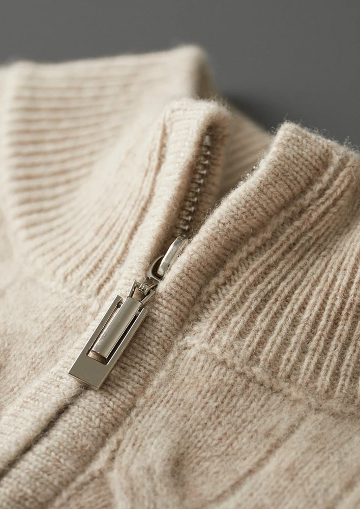 Lech Cable Knit Half Zip