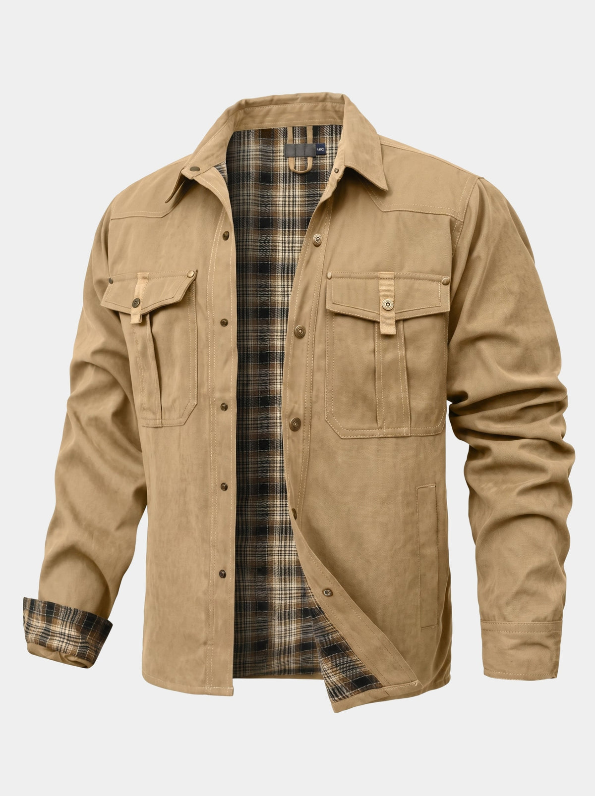 Forge Flannel-Lined Snap Jacket