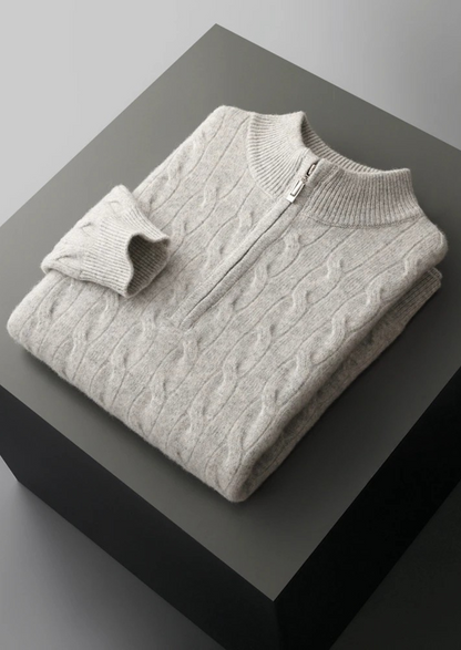 Lech Cable Knit Half Zip
