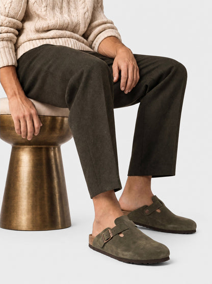 Bavarian Artisan Suede Clogs