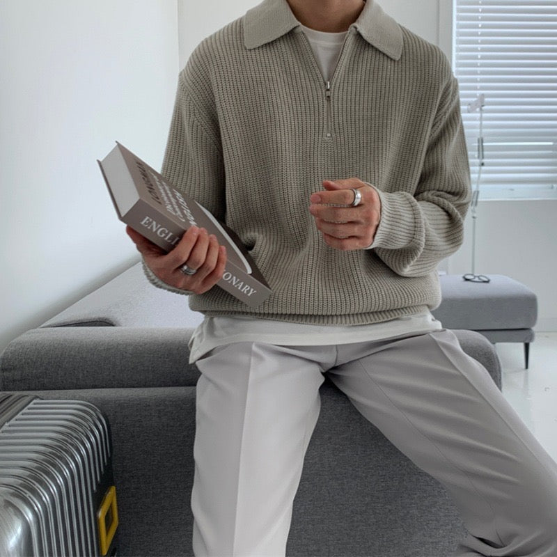 Hallstatt Cotton Half Zip Polo