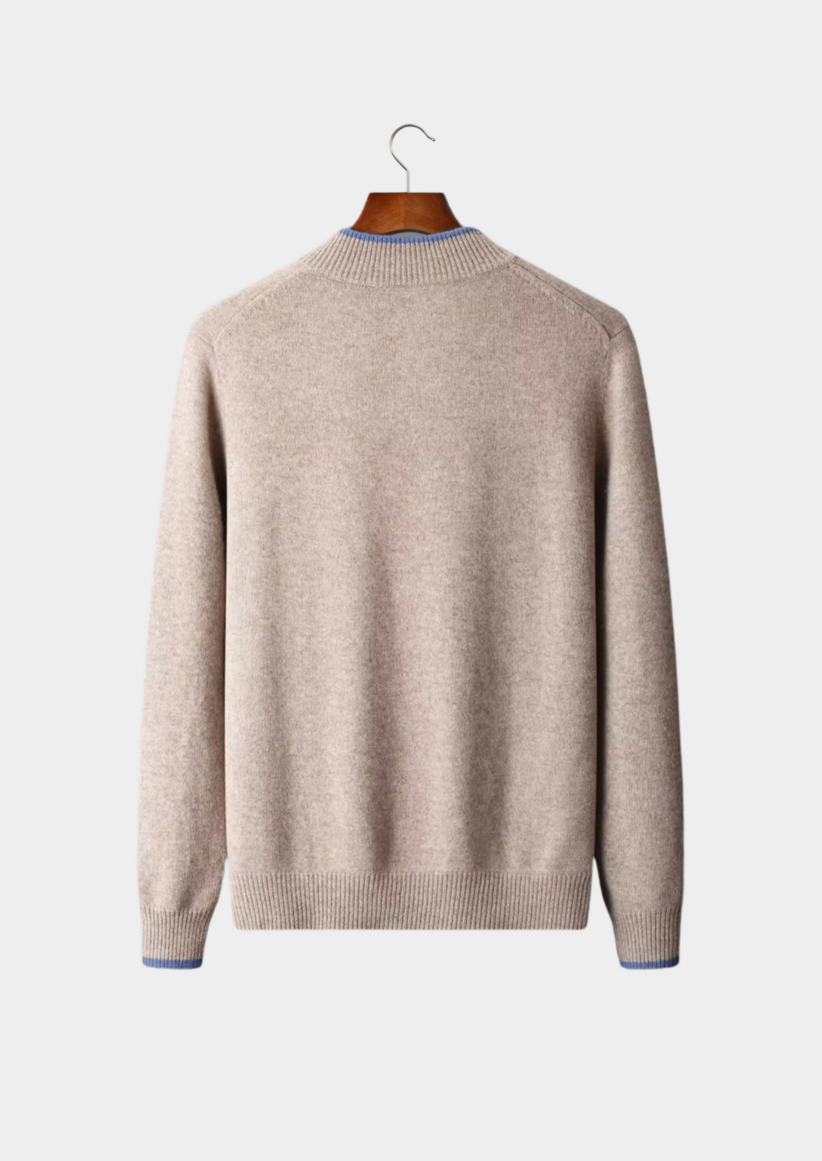 Trento Two-Tone Merino Zip Cardigan