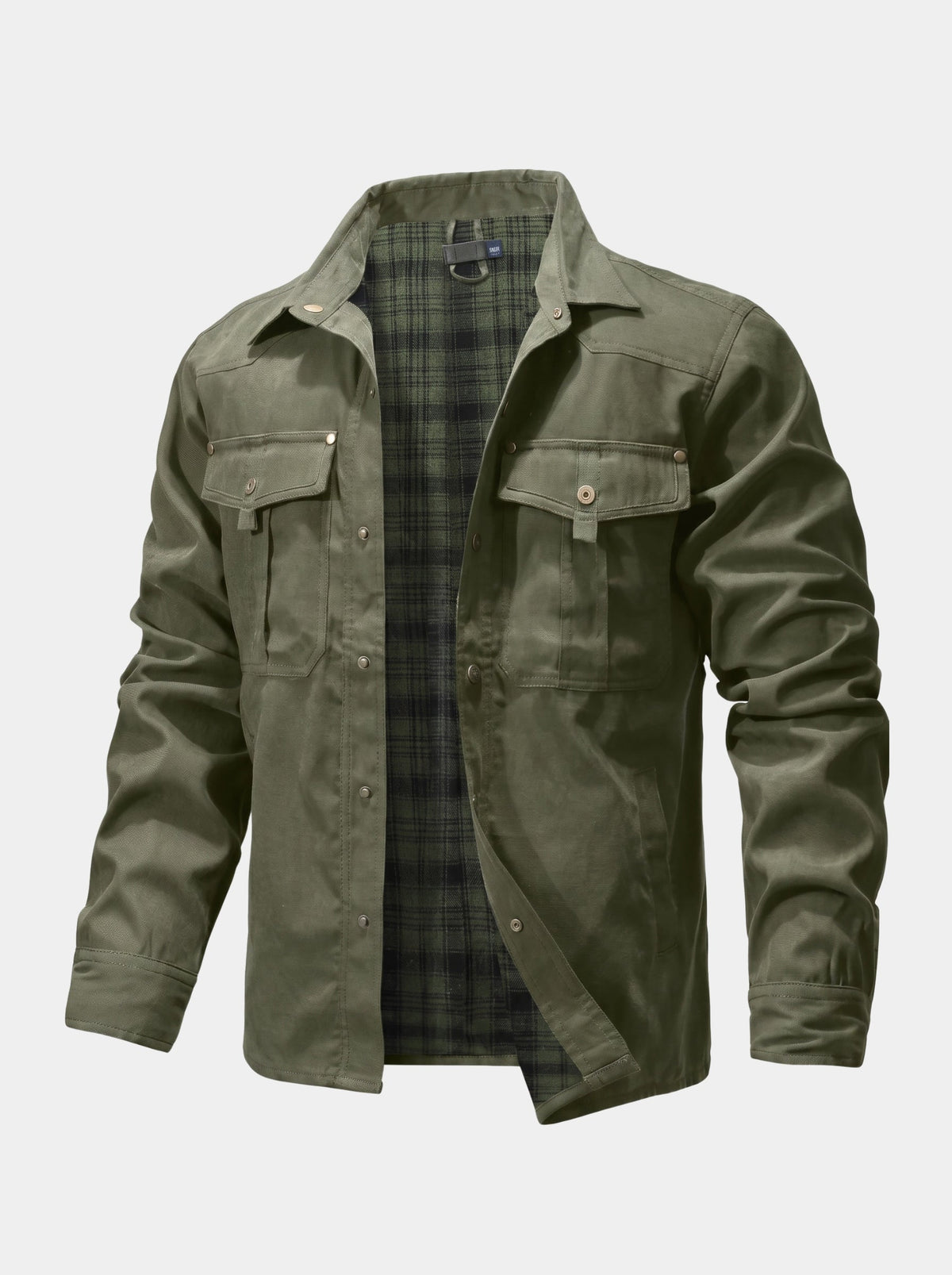 Forge Flannel-Lined Snap Jacket