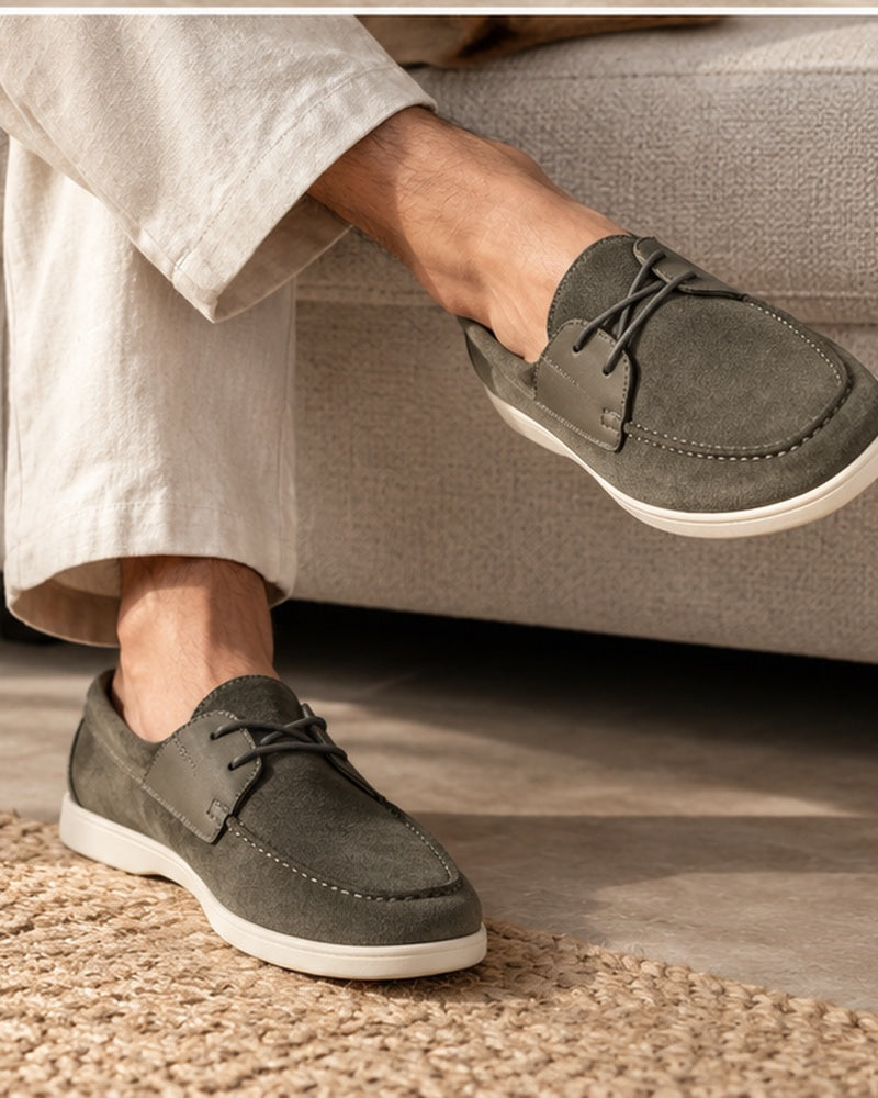 Como Suede Lace-Up Loafers