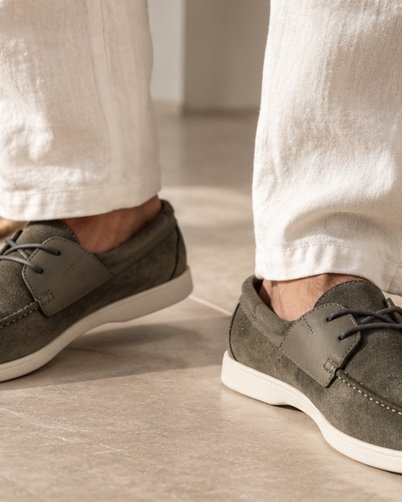 Como Suede Lace-Up Loafers