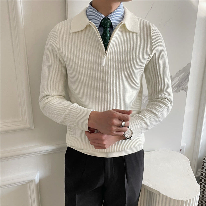 Lindau Ribbed Half Zip Sweater