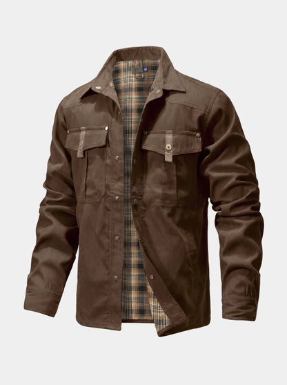 Forge Flannel-Lined Snap Jacket