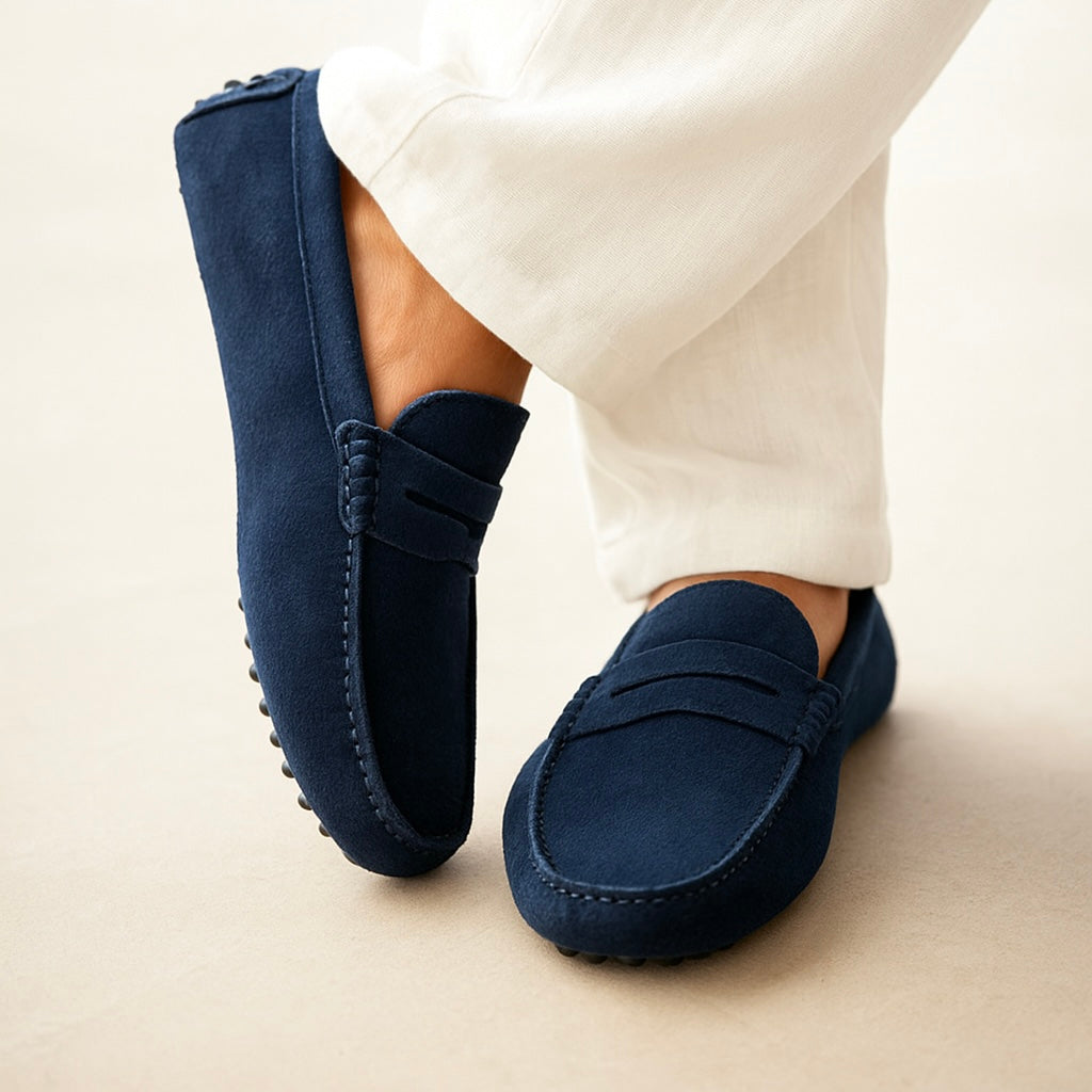 Bellagio Suede Boat Loafers