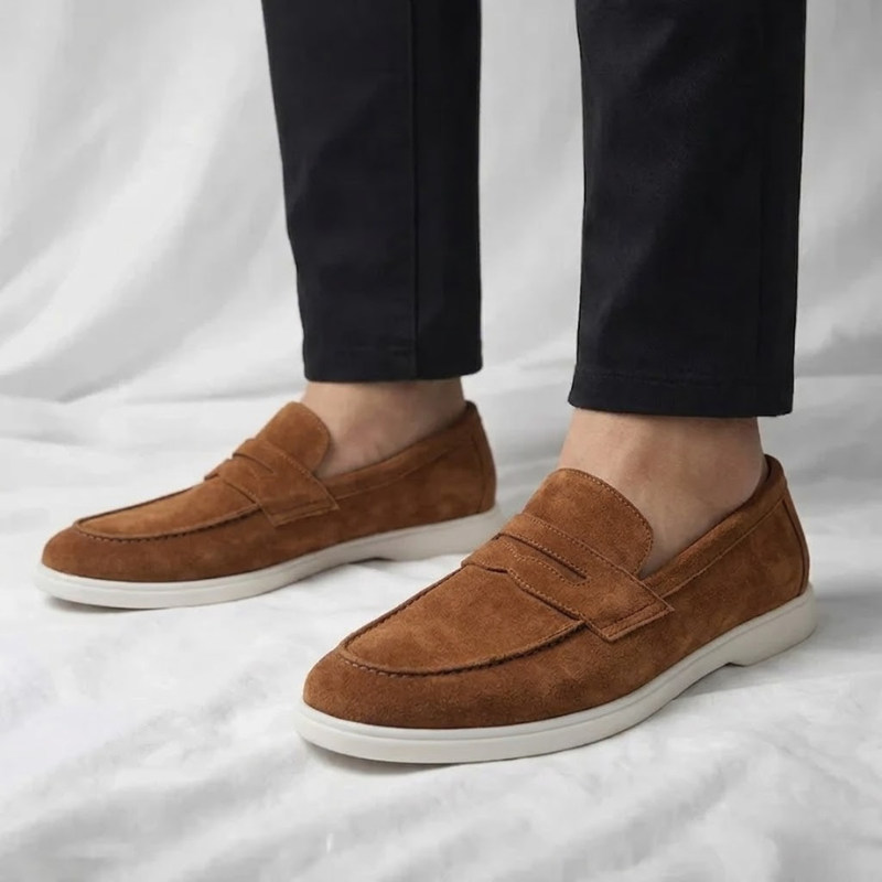 Sintra Suede Penny Loafers