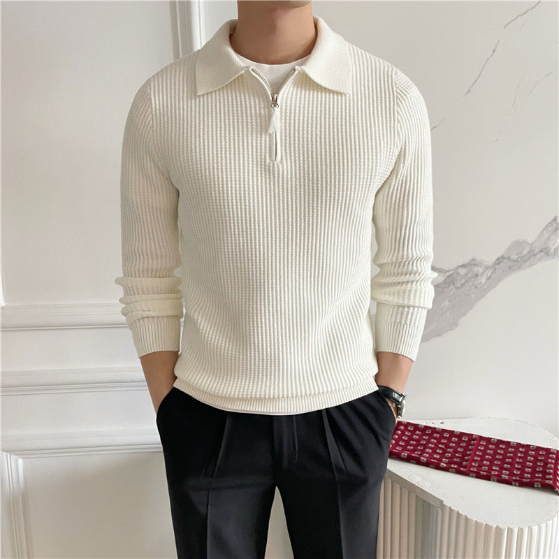 Lindau Ribbed Half Zip Sweater