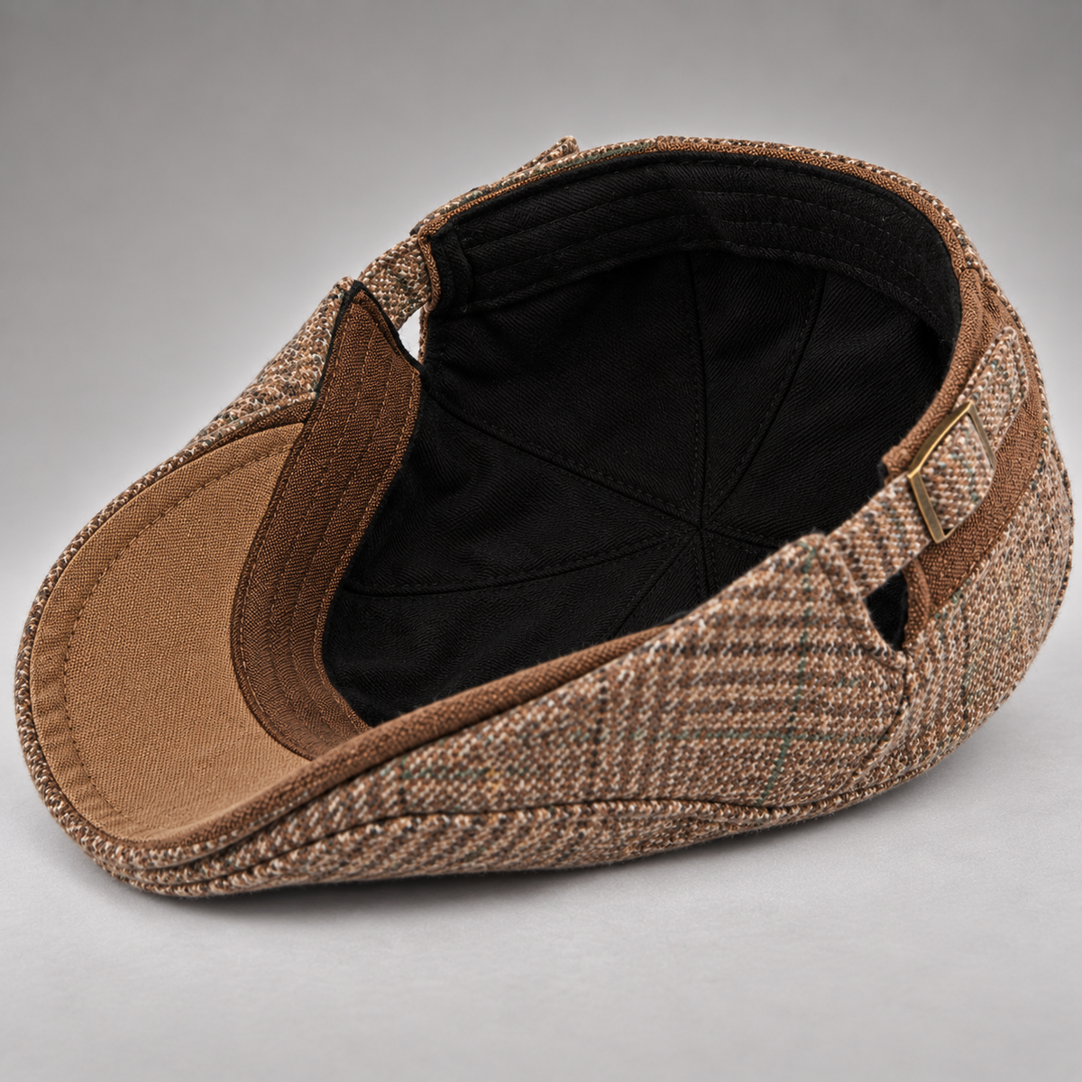 Weston Plaid Wool Driving Cap