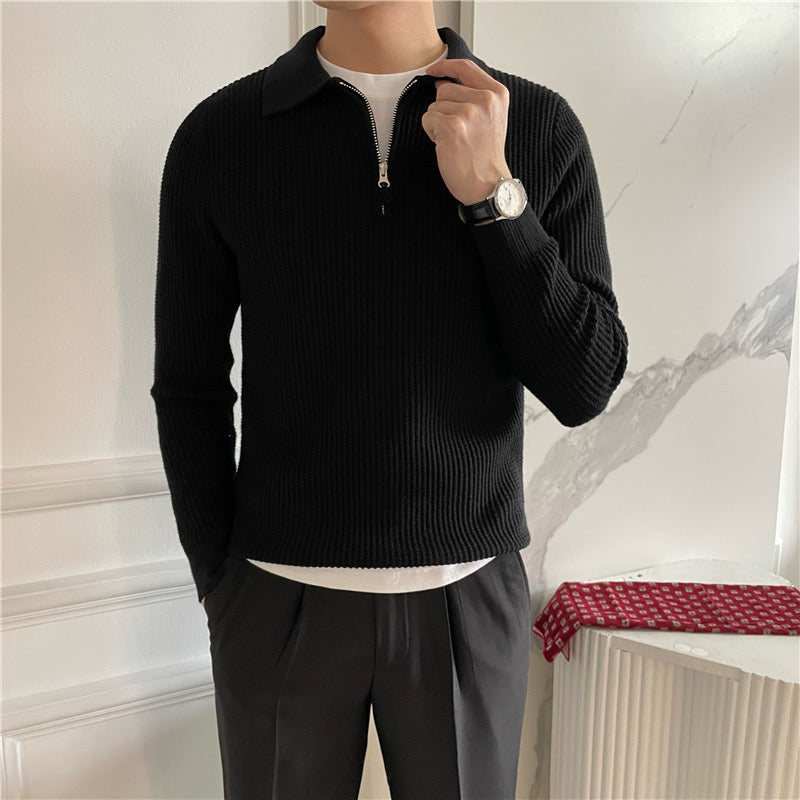 Lindau Ribbed Half Zip Sweater