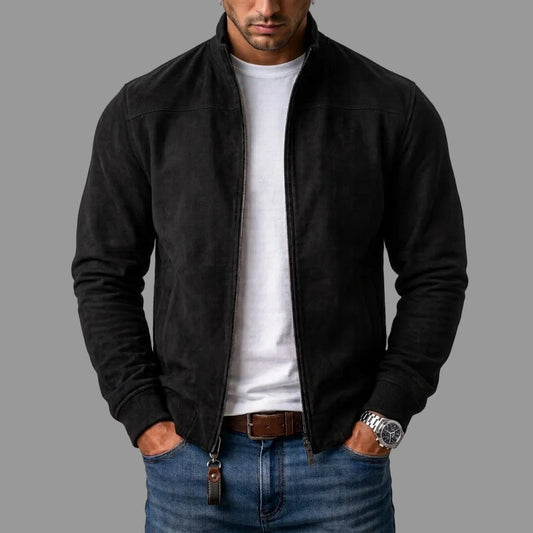 Zermatt Suede Bomber Jacket