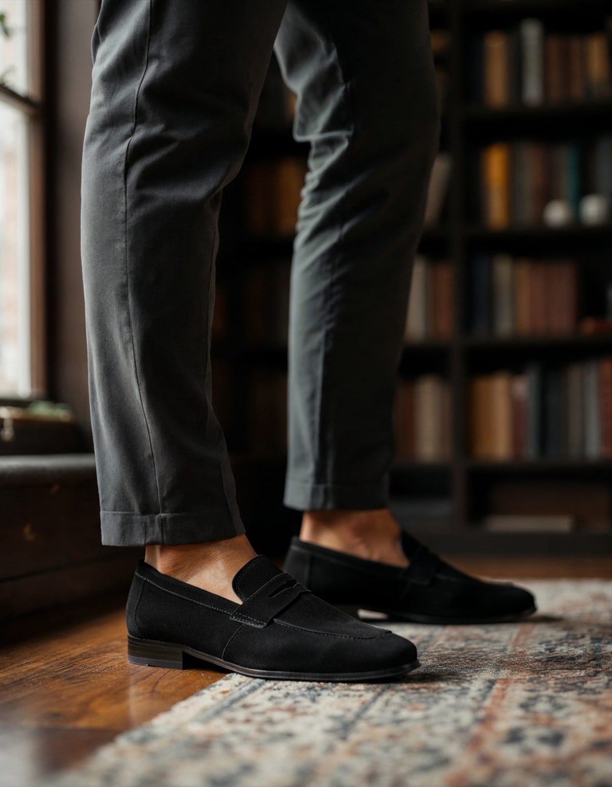 Windsor Suede Penny Loafers