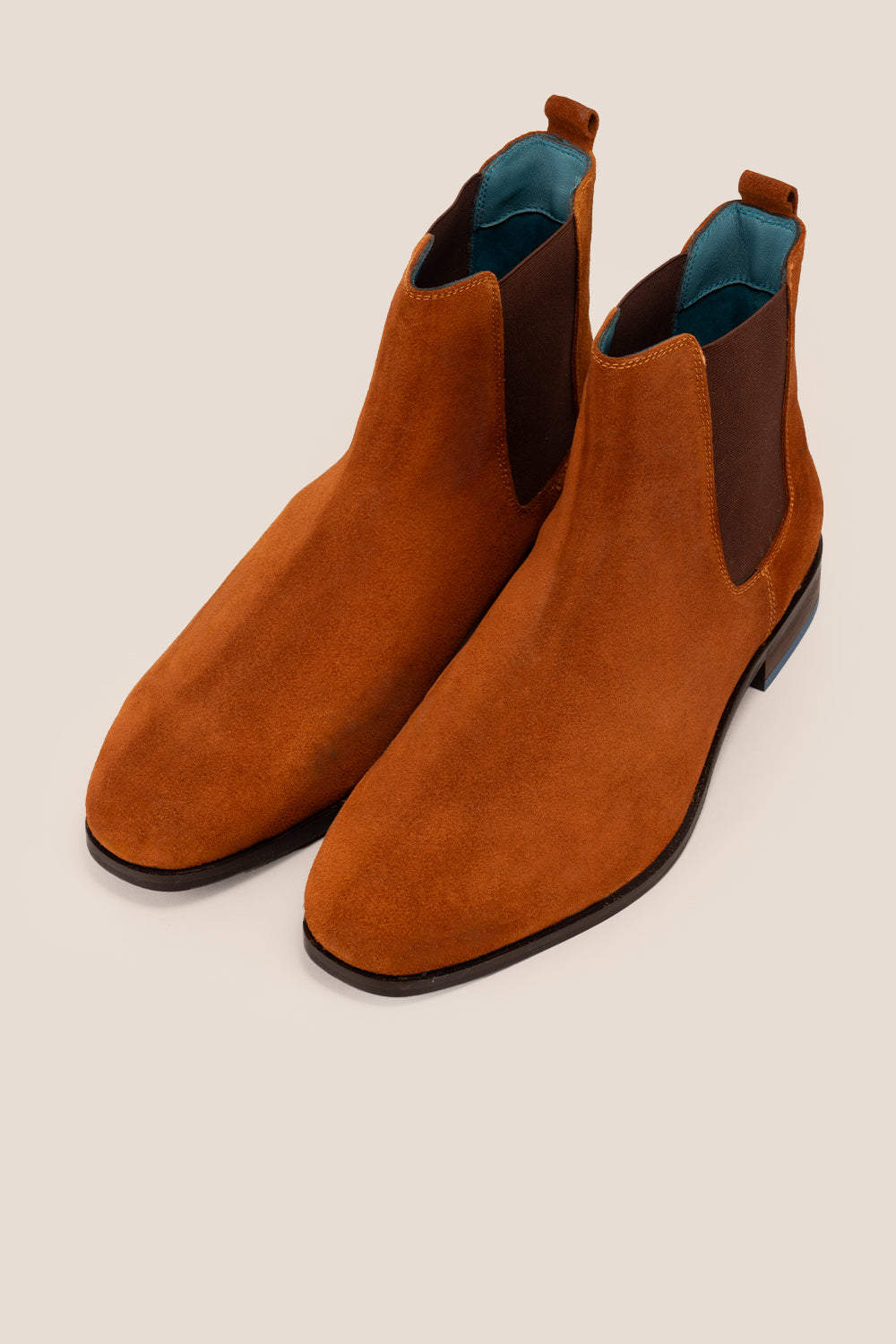 Wengen Rust Suede Chelsea Boots
