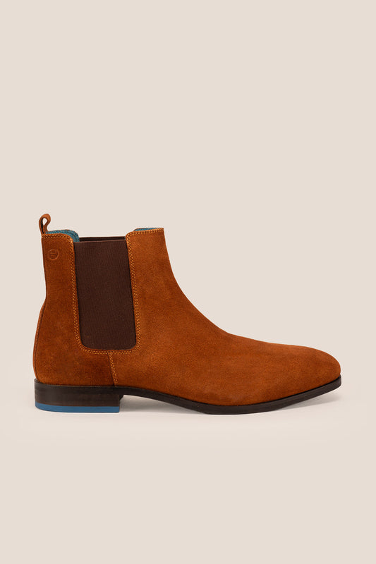 Wengen Rust Suede Chelsea Boots