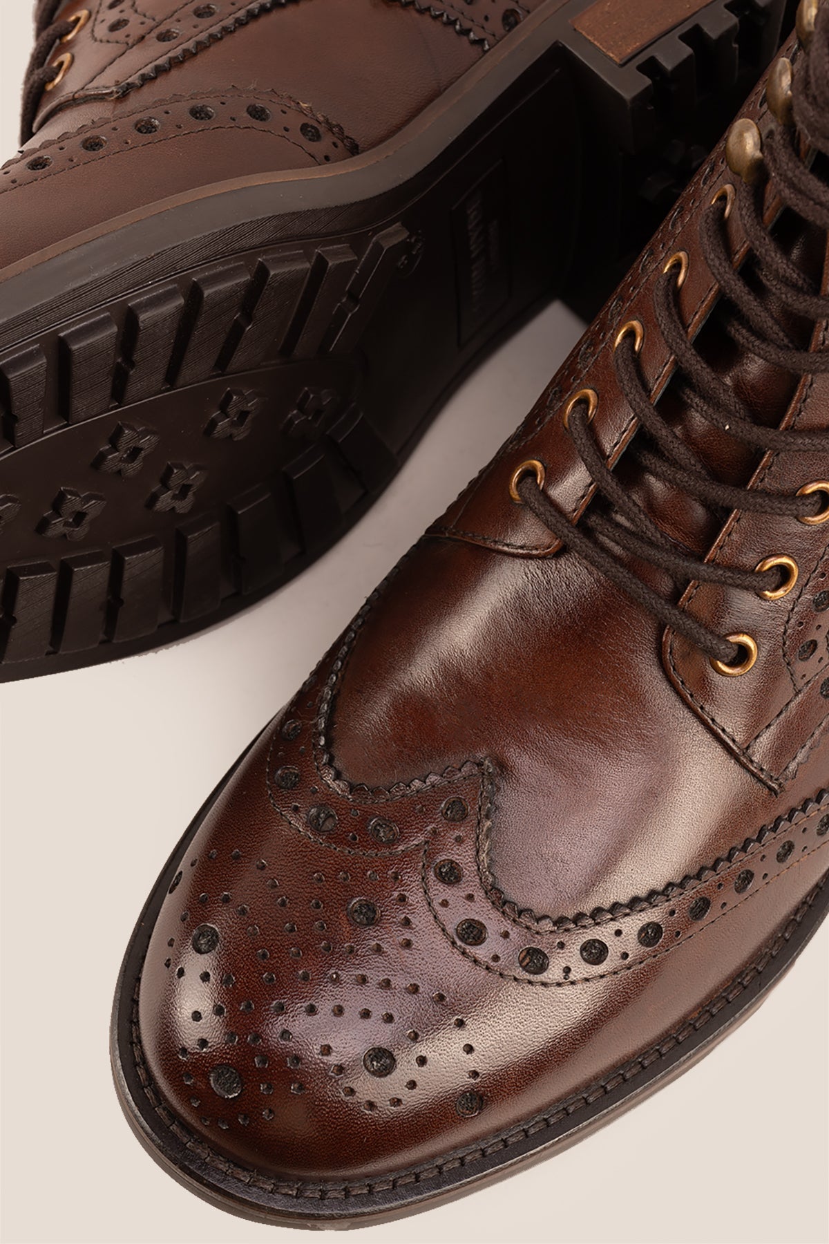 Harrogate Brown Brogue Boots
