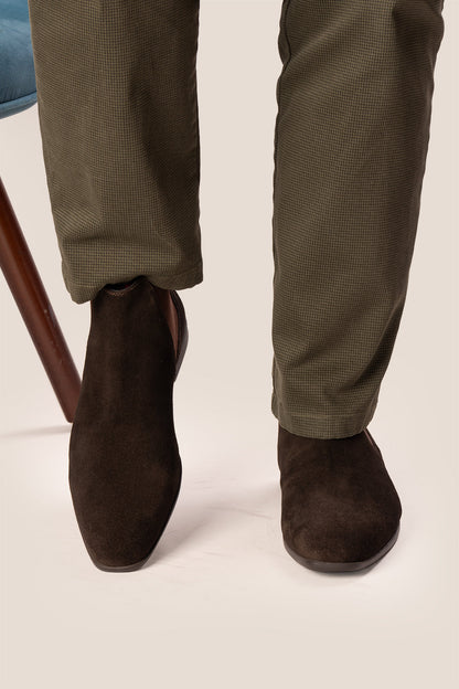 Arosa Brown Suede Chelsea Boots