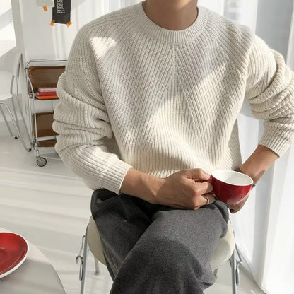 Kaprun Ribbed Mock Neck Sweater