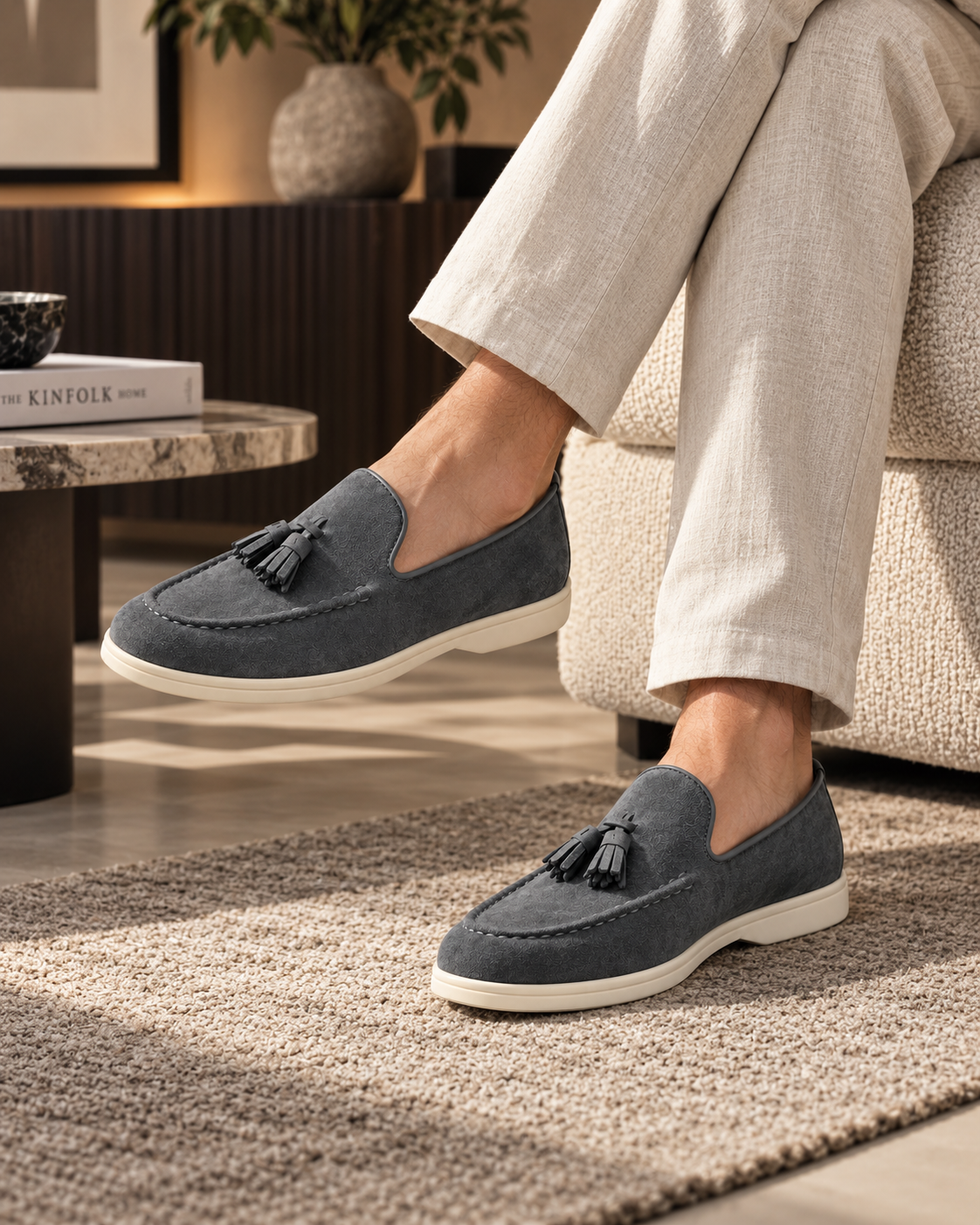 Lucerne Suede Tassel Loafers