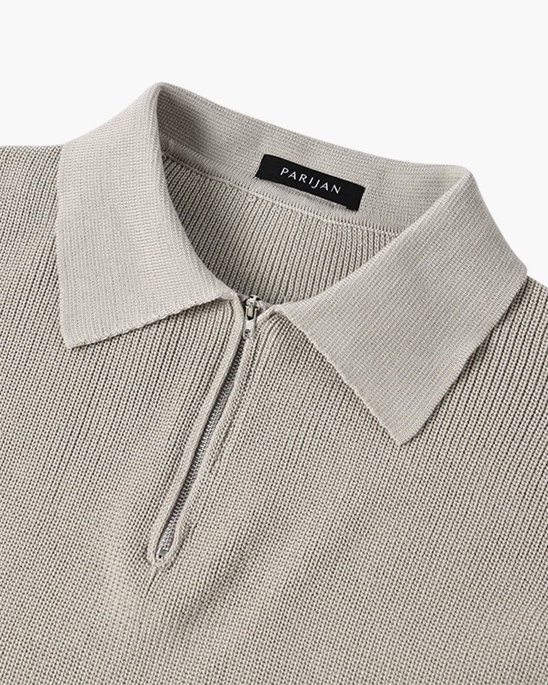 Hallstatt Cotton Half Zip Polo