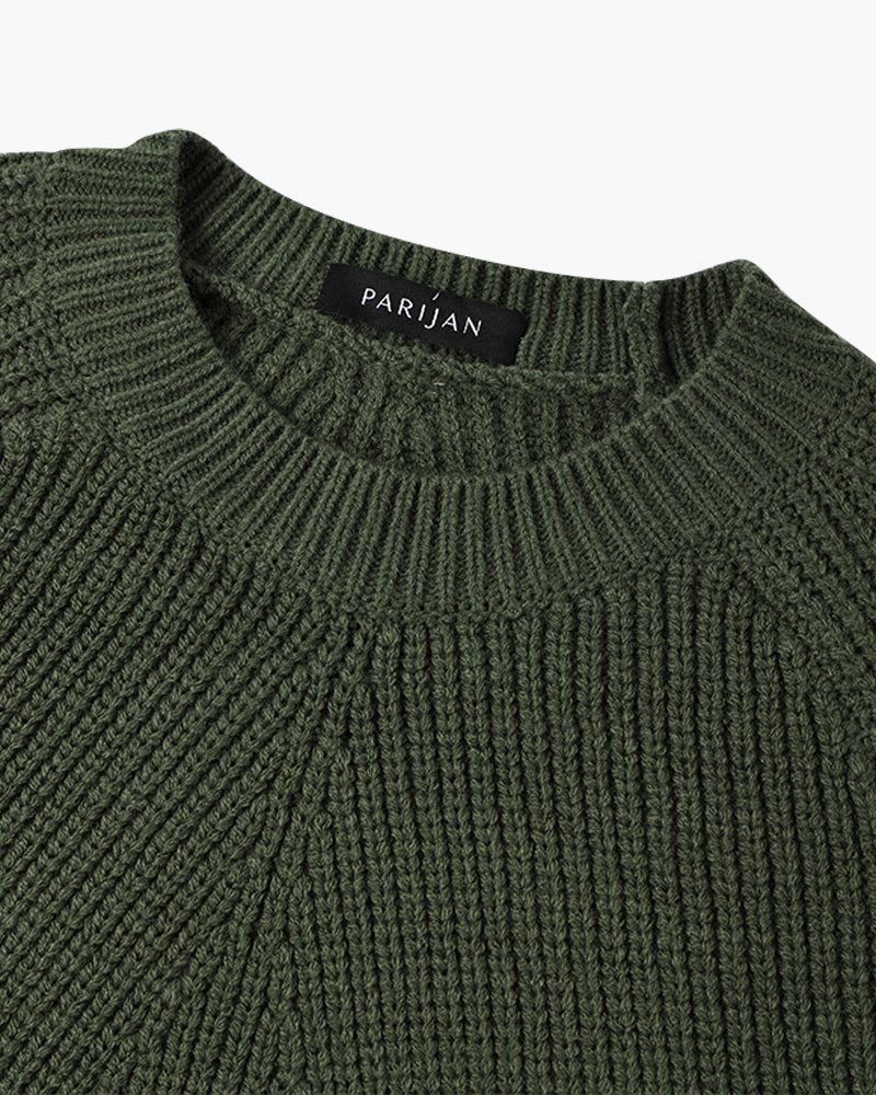 Kaprun Ribbed Mock Neck Sweater