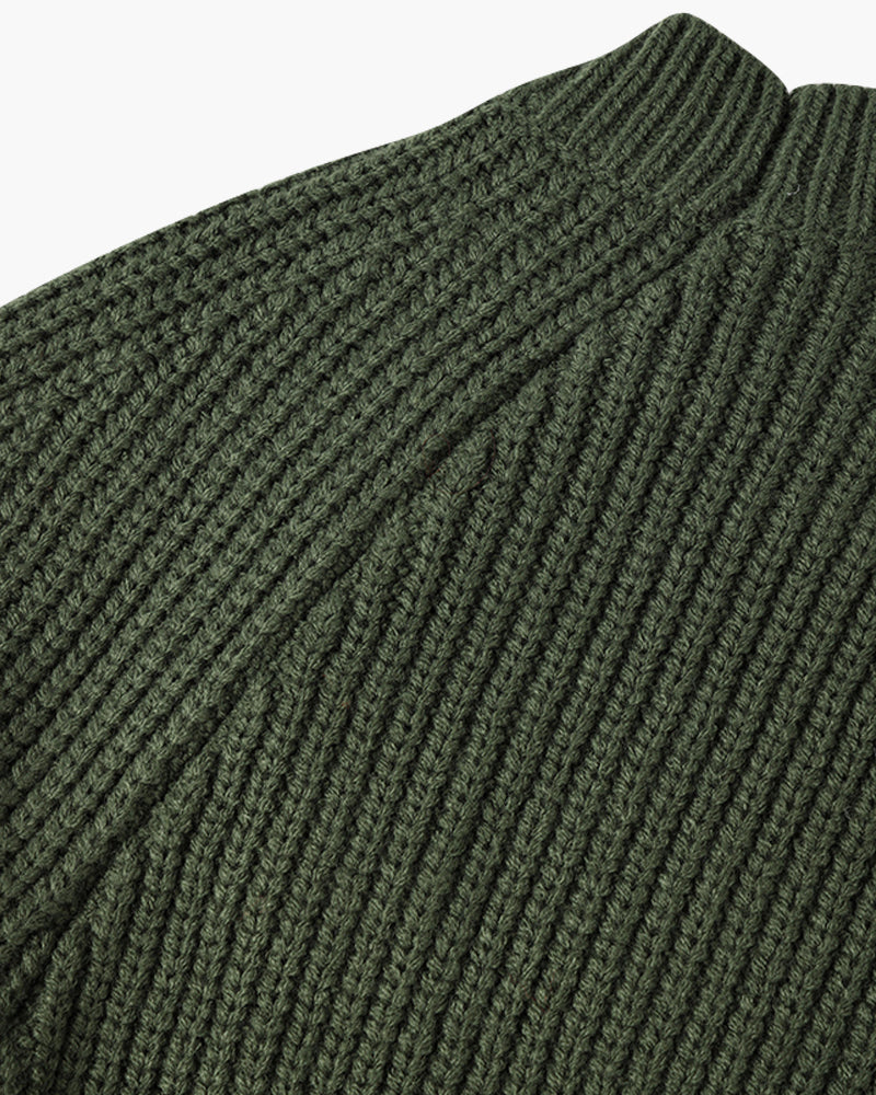 Kaprun Ribbed Mock Neck Sweater