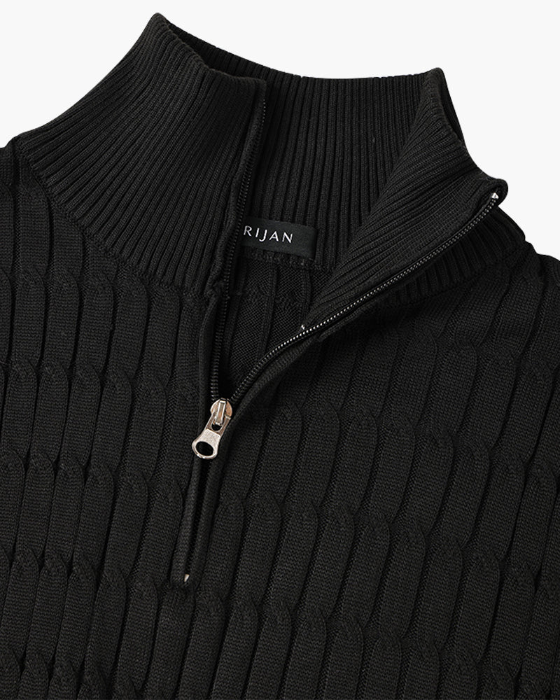 Courmayeur Cable Half Zip Sweater