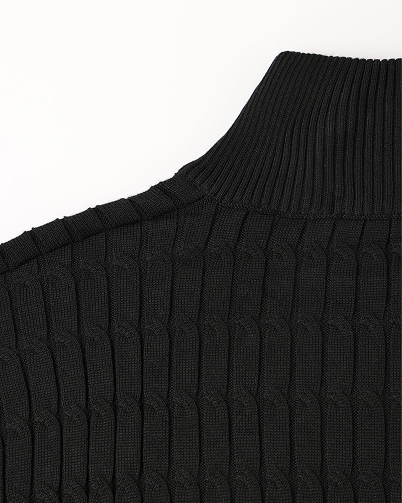 Courmayeur Cable Half Zip Sweater