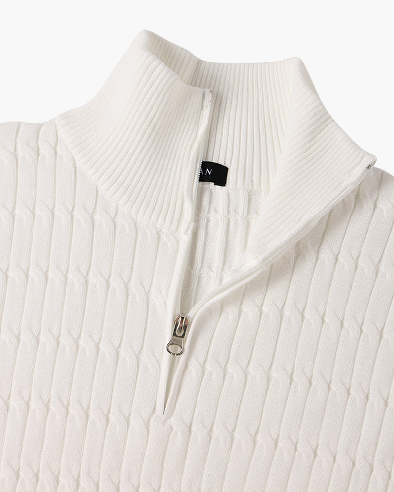 Courmayeur Cable Half Zip Sweater