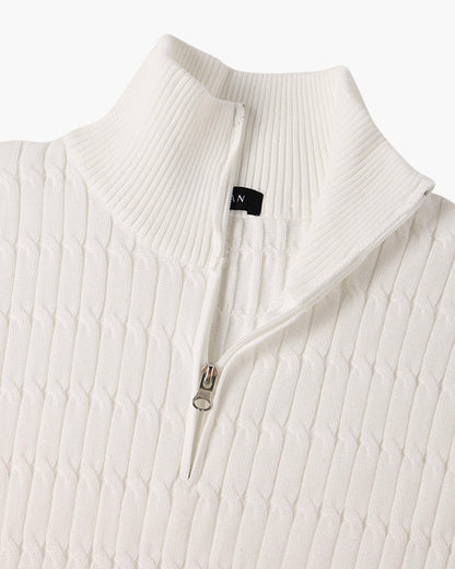 Courmayeur Cable Half Zip Sweater