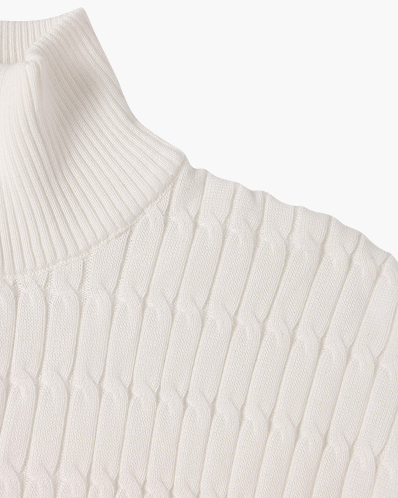 Courmayeur Cable Half Zip Sweater