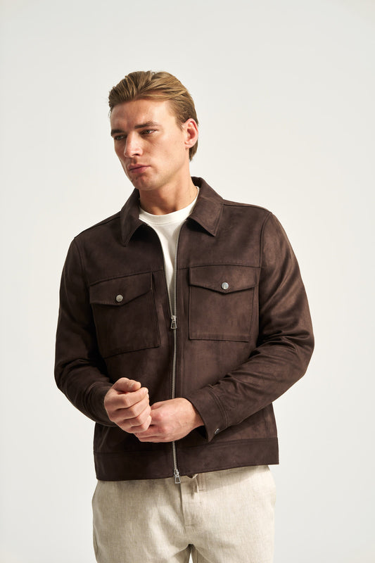 Chamonix Faux Suede Jacket