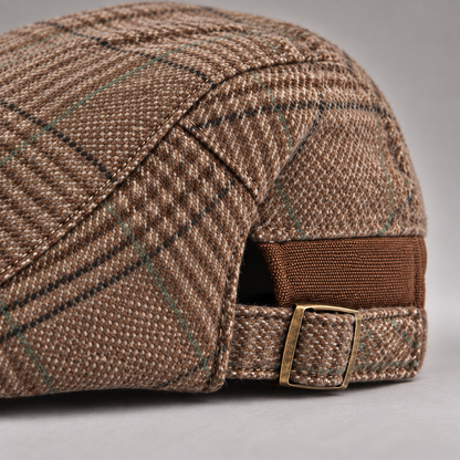 Weston Plaid Wool Driving Cap
