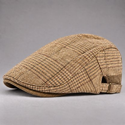 Weston Plaid Wool Driving Cap