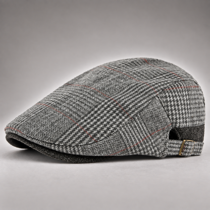 Weston Plaid Wool Driving Cap