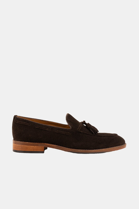Henley Brown Suede Tassel Loafers