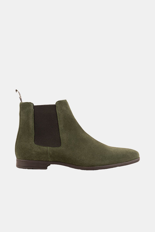 Arosa Green Suede Chelsea Boots