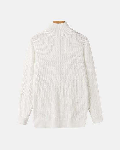 Courmayeur Cable Half Zip Sweater