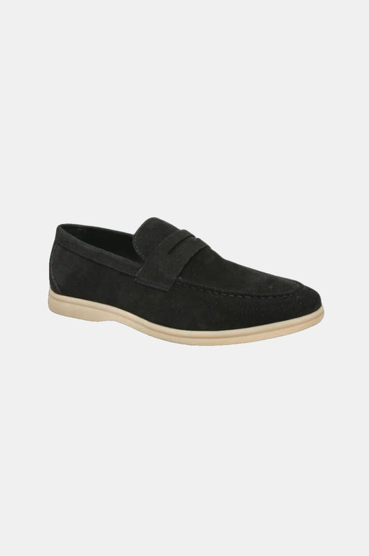 Lucca Suede Leather Loafers